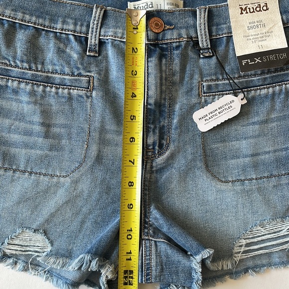 Mudd High Rise Shortie Jean Shorts - Picture 9 of 10